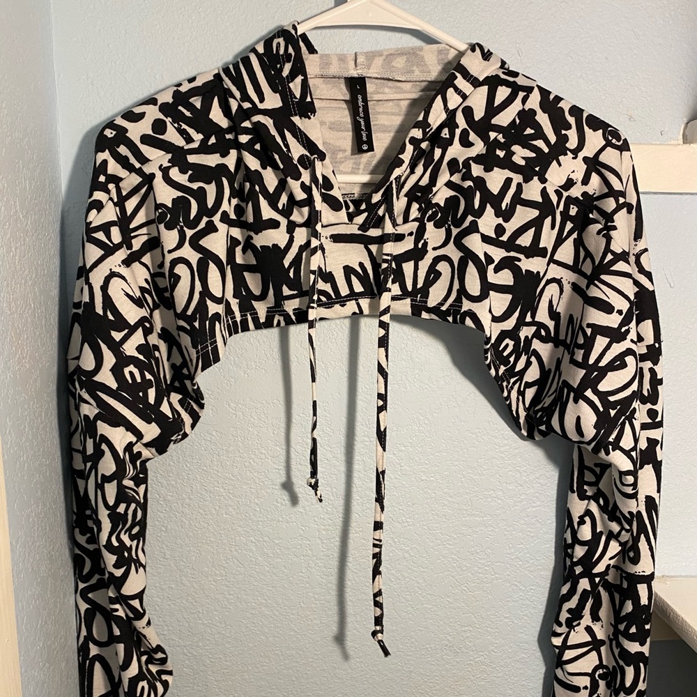 White Half Hoodie